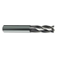 6mm Dia. x 57mm Overall Length 4-Flute Square End Solid Carbide SE End Mill-Round Shank-Center Cut-Uncoated - Eagle Tool & Supply