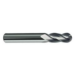 7/32" Dia. - 2-1/2" OAL - 30 Helix Bright CBD Ball Nose EM - 4 FL - Eagle Tool & Supply