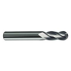 7/32" Dia. - 2-1/2" OAL - 30 Helix Bright CBD Ball Nose EM - 4 FL - Eagle Tool & Supply