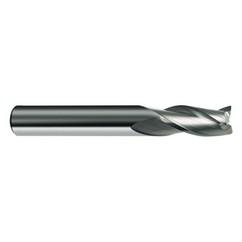1 Dia. x 4 Overall Length 3-Flute Square End Solid Carbide SE End Mill-Round Shank-Center Cut-Uncoated - Eagle Tool & Supply