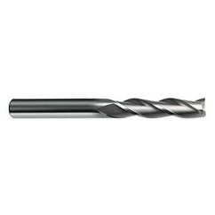 1/2 Dia. x 6 Overall Length 3-Flute Square End Solid Carbide SE End Mill-Round Shank-Center Cut-Uncoated - Eagle Tool & Supply