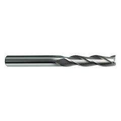 3/8 Dia. x 4 Overall Length 3-Flute Square End Solid Carbide SE End Mill-Round Shank-Center Cut-Uncoated - Eagle Tool & Supply