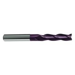 3/8 Dia. x 4 Overall Length 4-Flute Square End Solid Carbide SE End Mill-Round Shank-Center Cut-Firex - Eagle Tool & Supply
