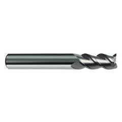 3/16" Dia. - 2" OAL - 45° Helix Bright Carbide End Mill - 3 FL - Eagle Tool & Supply