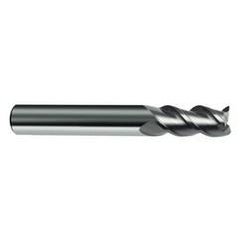 7.5mm Dia. - 63mm OAL - 45° Helix Bright Carbide End Mill - 3 FL - Eagle Tool & Supply