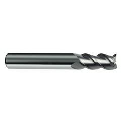 15mm Dia. - 92mm OAL - 45° Helix Bright Carbide End Mill - 3 FL - Eagle Tool & Supply