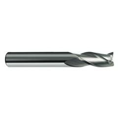 12mm Dia. x 83mm Overall Length 3-Flute Square End Solid Carbide SE End Mill-Round Shank-Center Cut-Firex - Eagle Tool & Supply