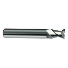 3mm Dia. - 50mm OAL - 45° Helix Bright Carbide End Mill - 2 FL - Eagle Tool & Supply