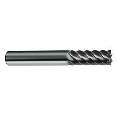 14mm Dia. - 83mm OAL - 45° Helix Bright Carbide End Mill - 6 FL - Eagle Tool & Supply