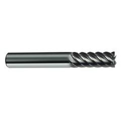 5mm Dia. - 57mm OAL - 45° Helix Bright Carbide End Mill - 6 FL - Eagle Tool & Supply