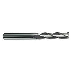 3mm Dia. x 75mm Overall Length 3-Flute Square End Solid Carbide SE End Mill-Round Shank-Center Cut-Firex - Eagle Tool & Supply
