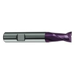 3/8 Dia. x 2-1/2 Overall Length 2-Flute Square End Solid Carbide SE End Mill-Round Shank-Center Cut-Firex - Eagle Tool & Supply