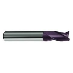 7mm Dia. x 58mm Overall Length 3-Flute Square End Solid Carbide SE End Mill-Round Shank-Center Cut-Firex - Eagle Tool & Supply