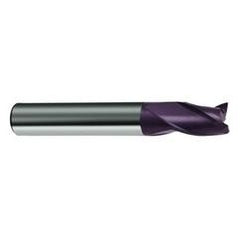 7mm Dia. x 58mm Overall Length 3-Flute Square End Solid Carbide SE End Mill-Round Shank-Center Cut-Firex - Eagle Tool & Supply