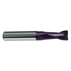 10mm Dia. x 72mm Overall Length 2-Flute Square End Solid Carbide SE End Mill-Round Shank-Center Cut-Firex - Eagle Tool & Supply