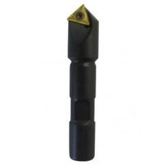 90° Point- 0.047" Min- 0.5" SH- Indexable Countersink & Chamfering Tool - Eagle Tool & Supply