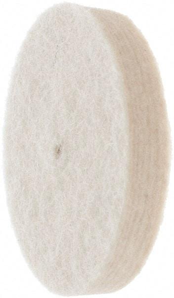 Value Collection - 1-1/2" Diam, 1/4" Shank Diam, Cylinder Shaped Mounted Bob - Medium Density, 1-1/2" Head Length, 2" Shank Length, Wool Felt - Eagle Tool & Supply