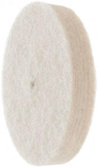 Value Collection - 1-1/2" Diam, 1/4" Shank Diam, Cylinder Shaped Mounted Bob - Medium Density, 1-1/2" Head Length, 2" Shank Length, Wool Felt - Eagle Tool & Supply