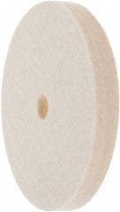 Value Collection - 4" Diam x 1/2" Thick Unmounted Buffing Wheel - 1 Ply, Polishing Wheel, 1/2" Arbor Hole, Soft Density - Eagle Tool & Supply