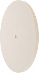 Value Collection - 10" Diam x 1/2" Thick Unmounted Buffing Wheel - 1 Ply, Polishing Wheel, 1/2" Arbor Hole, Soft Density - Eagle Tool & Supply