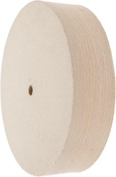 Value Collection - 8" Diam x 2" Thick Unmounted Buffing Wheel - 1 Ply, Polishing Wheel, 1/2" Arbor Hole, Hard Density - Eagle Tool & Supply