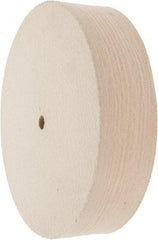 Value Collection - 8" Diam x 2" Thick Unmounted Buffing Wheel - 1 Ply, Polishing Wheel, 1/2" Arbor Hole, Hard Density - Eagle Tool & Supply