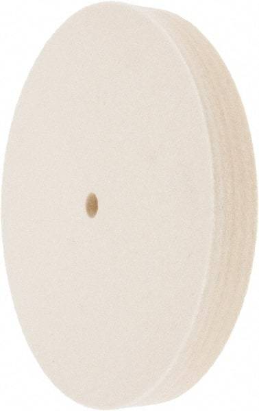 Value Collection - 8" Diam x 1" Thick Unmounted Buffing Wheel - 1 Ply, Polishing Wheel, 1/2" Arbor Hole, Medium Density - Eagle Tool & Supply