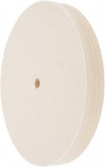 Value Collection - 8" Diam x 1" Thick Unmounted Buffing Wheel - 1 Ply, Polishing Wheel, 1/2" Arbor Hole, Medium Density - Eagle Tool & Supply