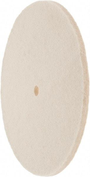 Value Collection - 8" Diam x 1/4" Thick Unmounted Buffing Wheel - 1 Ply, Polishing Wheel, 1/2" Arbor Hole, Soft Density - Eagle Tool & Supply