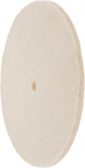 Value Collection - 8" Diam x 1/4" Thick Unmounted Buffing Wheel - 1 Ply, Polishing Wheel, 1/2" Arbor Hole, Soft Density - Eagle Tool & Supply