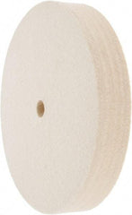 Value Collection - 6" Diam x 1" Thick Unmounted Buffing Wheel - 1 Ply, Polishing Wheel, 1/2" Arbor Hole, Medium Density - Eagle Tool & Supply