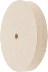 Value Collection - 6" Diam x 1" Thick Unmounted Buffing Wheel - 1 Ply, Polishing Wheel, 1/2" Arbor Hole, Soft Density - Eagle Tool & Supply