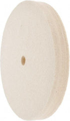 Value Collection - 6" Diam x 3/4" Thick Unmounted Buffing Wheel - 1 Ply, Polishing Wheel, 1/2" Arbor Hole, Medium Density - Eagle Tool & Supply