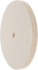 Value Collection - 6" Diam x 1/2" Thick Unmounted Buffing Wheel - 1 Ply, Polishing Wheel, 1/2" Arbor Hole, Soft Density - Eagle Tool & Supply