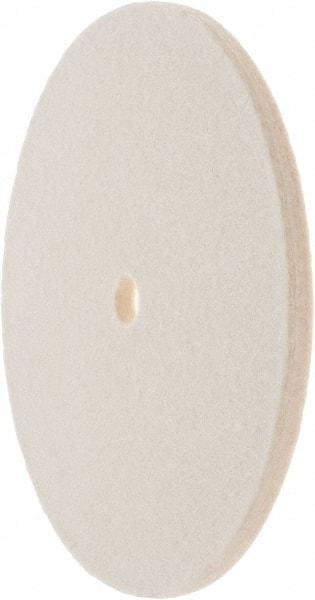 Value Collection - 6" Diam x 1/4" Thick Unmounted Buffing Wheel - 1 Ply, Polishing Wheel, 1/2" Arbor Hole, Soft Density - Eagle Tool & Supply