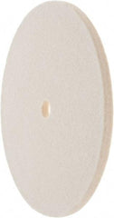 Value Collection - 6" Diam x 1/4" Thick Unmounted Buffing Wheel - 1 Ply, Polishing Wheel, 1/2" Arbor Hole, Soft Density - Eagle Tool & Supply