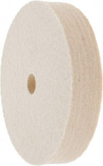 Value Collection - 4" Diam x 3/4" Thick Unmounted Buffing Wheel - 1 Ply, Polishing Wheel, 1/2" Arbor Hole, Medium Density - Eagle Tool & Supply
