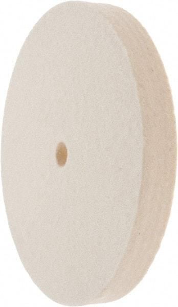 Value Collection - 6" Diam x 3/4" Thick Unmounted Buffing Wheel - 1 Ply, Polishing Wheel, 1/2" Arbor Hole, Soft Density - Eagle Tool & Supply