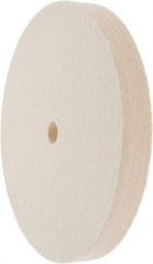 Value Collection - 6" Diam x 3/4" Thick Unmounted Buffing Wheel - 1 Ply, Polishing Wheel, 1/2" Arbor Hole, Soft Density - Eagle Tool & Supply