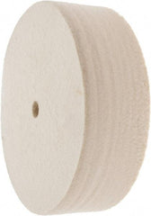 Value Collection - 6" Diam x 2" Thick Unmounted Buffing Wheel - 1 Ply, Polishing Wheel, 1/2" Arbor Hole, Soft Density - Eagle Tool & Supply