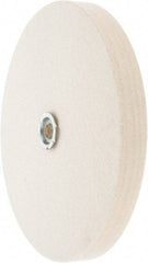 Value Collection - 10" Diam x 1" Thick Unmounted Buffing Wheel - 1 Ply, Polishing Wheel, 1" Arbor Hole, Medium Density - Eagle Tool & Supply