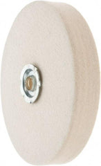 Value Collection - 6" Diam x 1" Thick Unmounted Buffing Wheel - 1 Ply, Polishing Wheel, 1" Arbor Hole, Medium Density - Eagle Tool & Supply