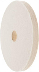 Value Collection - 6" Diam x 1/2" Thick Unmounted Buffing Wheel - 1 Ply, Polishing Wheel, 1" Arbor Hole, Medium Density - Eagle Tool & Supply