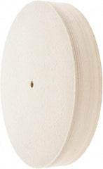 Value Collection - 12" Diam x 2" Thick Unmounted Buffing Wheel - 1 Ply, Polishing Wheel, 1/2" Arbor Hole, Medium Density - Eagle Tool & Supply