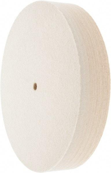 Value Collection - 10" Diam x 2" Thick Unmounted Buffing Wheel - 1 Ply, Polishing Wheel, 1/2" Arbor Hole, Soft Density - Eagle Tool & Supply