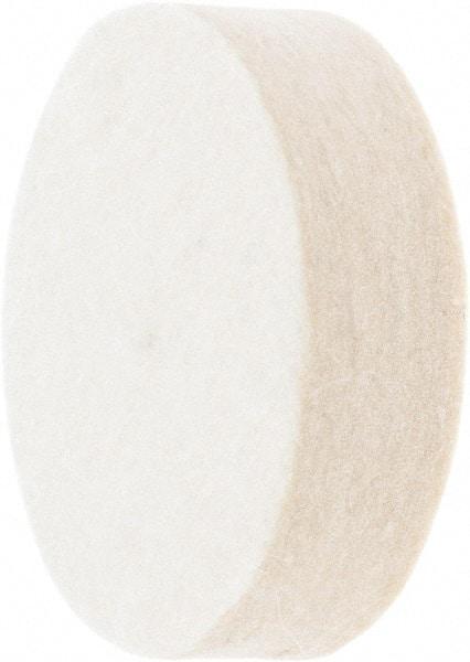 Value Collection - 2" Diam x 1/2" Thick Unmounted Buffing Wheel - 1 Ply, Polishing Wheel, 1/2" Arbor Hole, Medium Density - Eagle Tool & Supply
