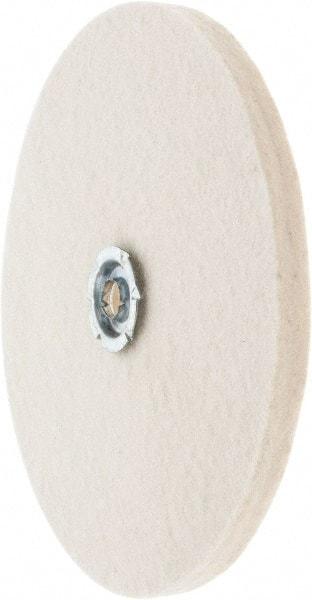 Value Collection - 8" Diam x 1/2" Thick Unmounted Buffing Wheel - 1 Ply, Polishing Wheel, 1" Arbor Hole, Soft Density - Eagle Tool & Supply