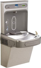 ELKAY - 8 GPH Cooling Capacity Barrier Free Wall Mounted Water Cooler & Fountain - Bottle Filling, 20 to 105 psi, 0.20 hp, Vinyl Clad Steel - Eagle Tool & Supply