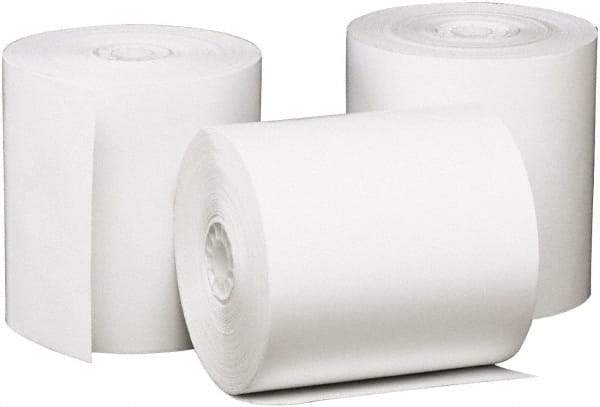 UNIVERSAL - White Adding Machine Paper Rolls - Use with Point of Sale Machines - Eagle Tool & Supply