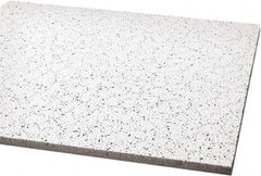 Armstrong World - 48" Long x 24" Wide, Wet-Formed Mineral Fiber Acoustic Ceiling Tile - ASTM E1264 Specification, White - Eagle Tool & Supply